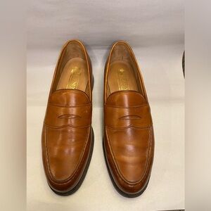 Cheaney brown/tan leather penny loafers old money classic